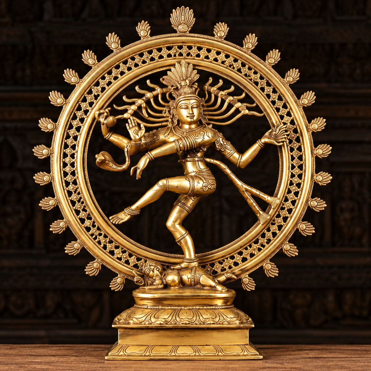 Brass Nataraja Dancing Shiva Statue